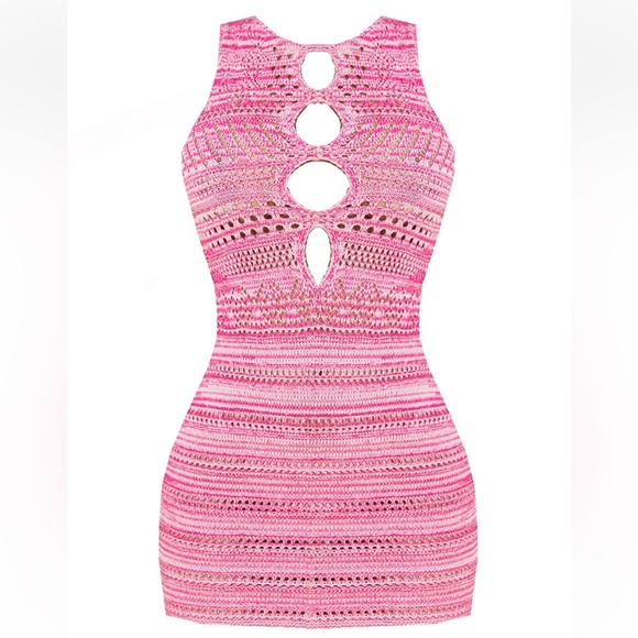 PrettyLittleThing Dresses & Skirts - PLT Pink Crochet Dress